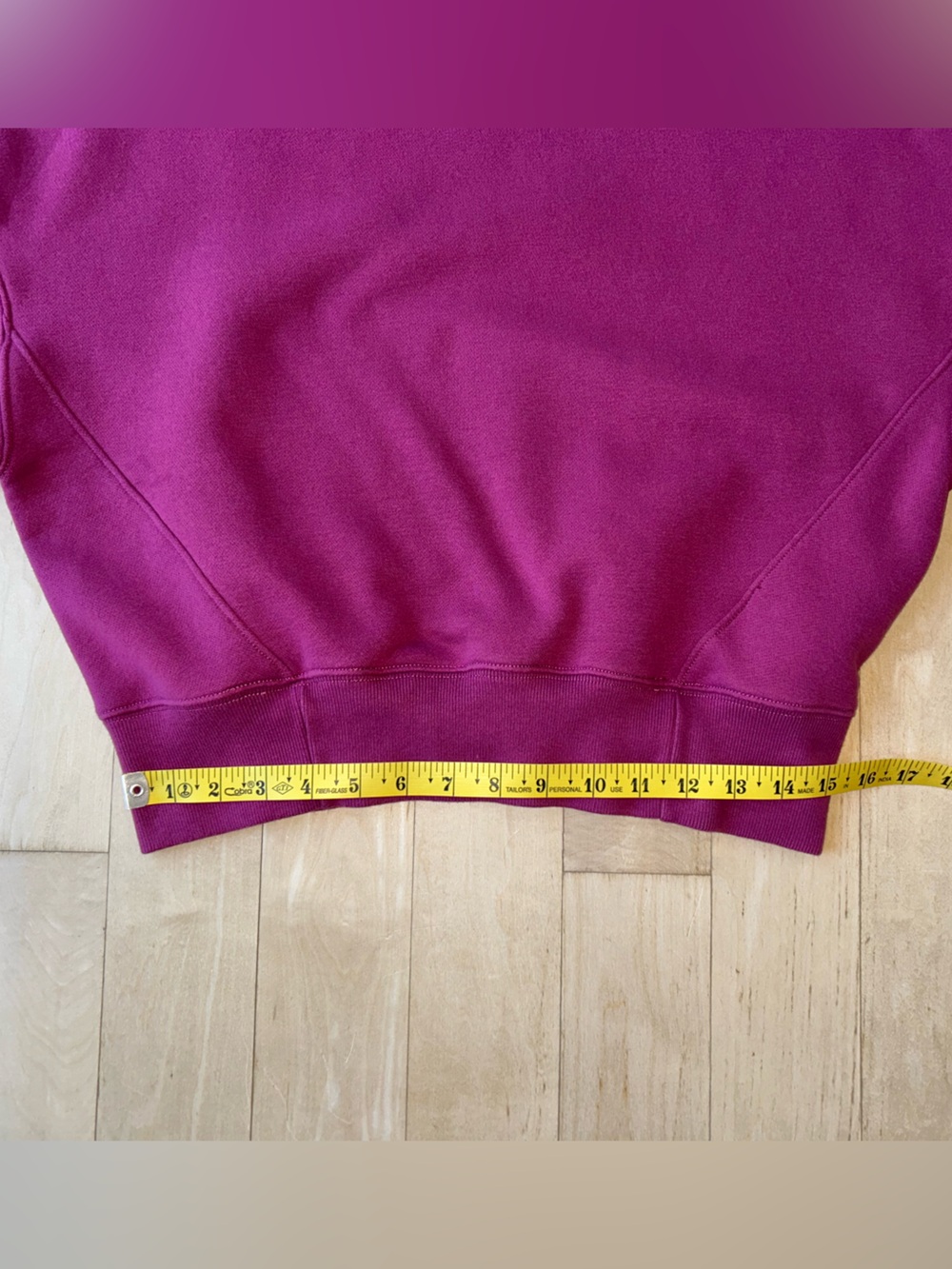 Abercrombie & Fitch “Soft AF Collection” Cropped Sweatshirt in Burgundy Size XS - Picture 8 of 16